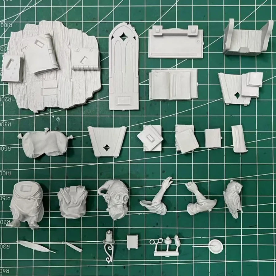 1/24 Dwarf Storyteller, Resin Model Figure Kit, Fantasy Theme, Unassembled and Unpainted