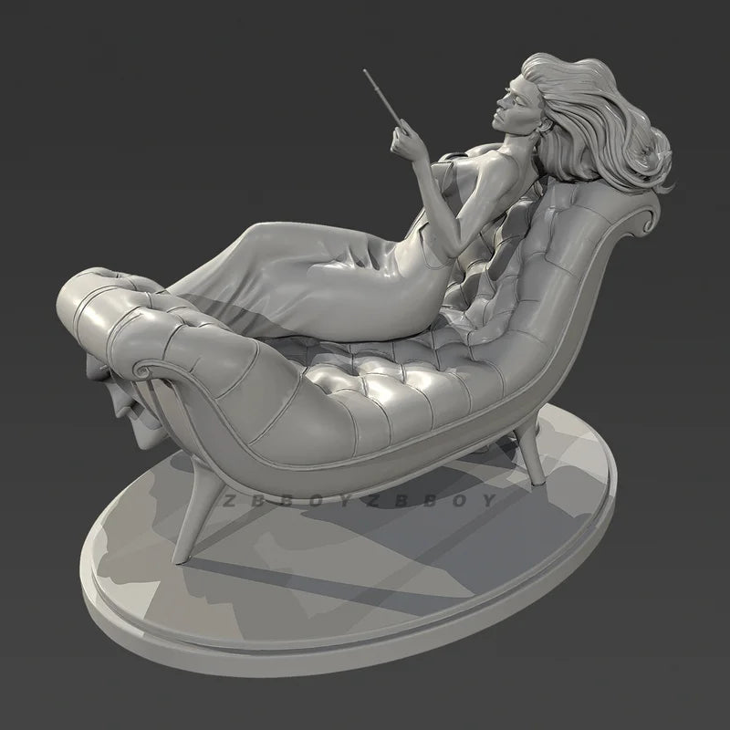 70mm Elegant Noblewoman, Resin Model Figure Kit, Unassembled and Unpainted