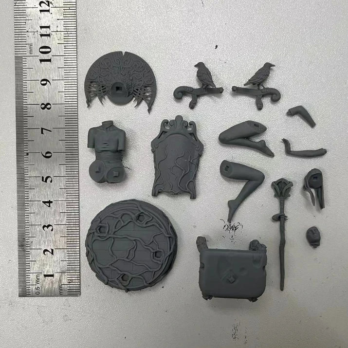 1/35 Tribal Priestess, Resin Model Figure Kit, Fantasy Theme, Unassembled and Unpainted