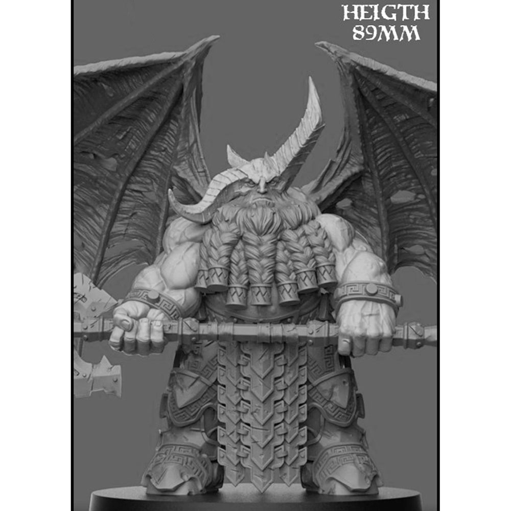 89mm Dark Fantasy Chaos Daemon, Resin Model Figure Kit, Fantasy Theme, Unassembled and Unpainted
