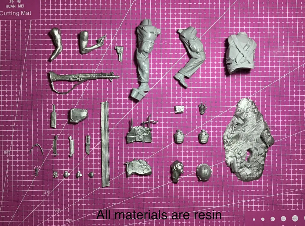 1/16 Modern Infantry Soldier, Resin Model Figure Kit, Unassembled and Unpainted