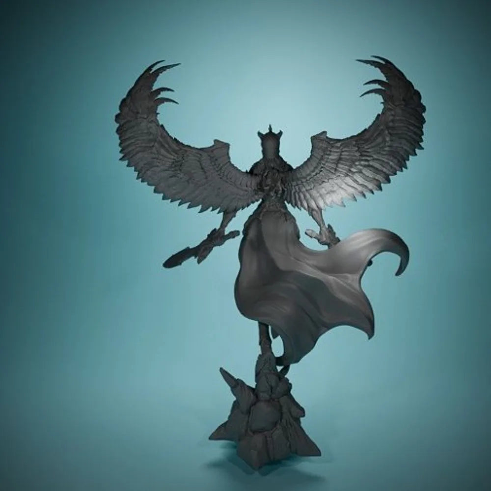100mm Winged Valkyrie Goddess, Resin Model Figure Kit, Fantasy Theme, Unassembled and Unpainted