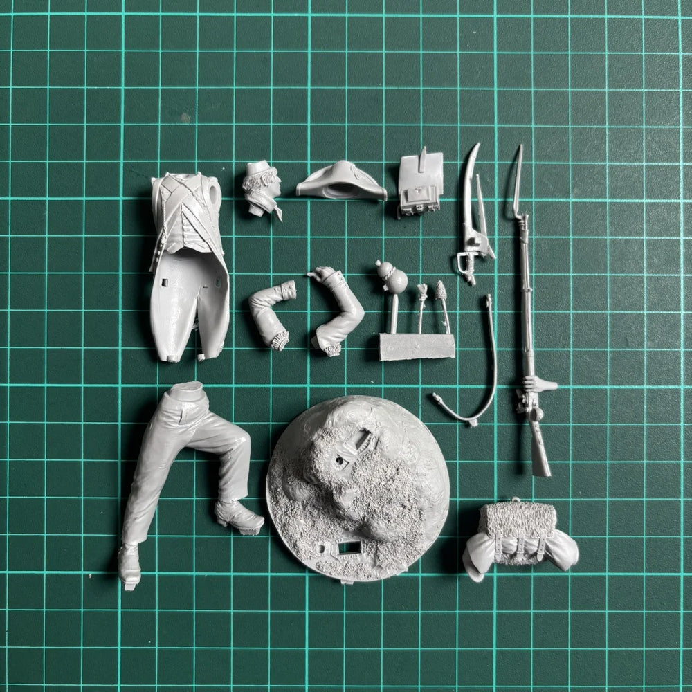 75mm Napoleonic French Grenadier, Resin Model Figure Kit, Unassembled and Unpainted