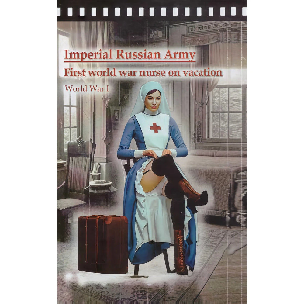 54mm WWI Russian Army Nurse, Resin Model Figure Kit, Unassembled and Unpainted
