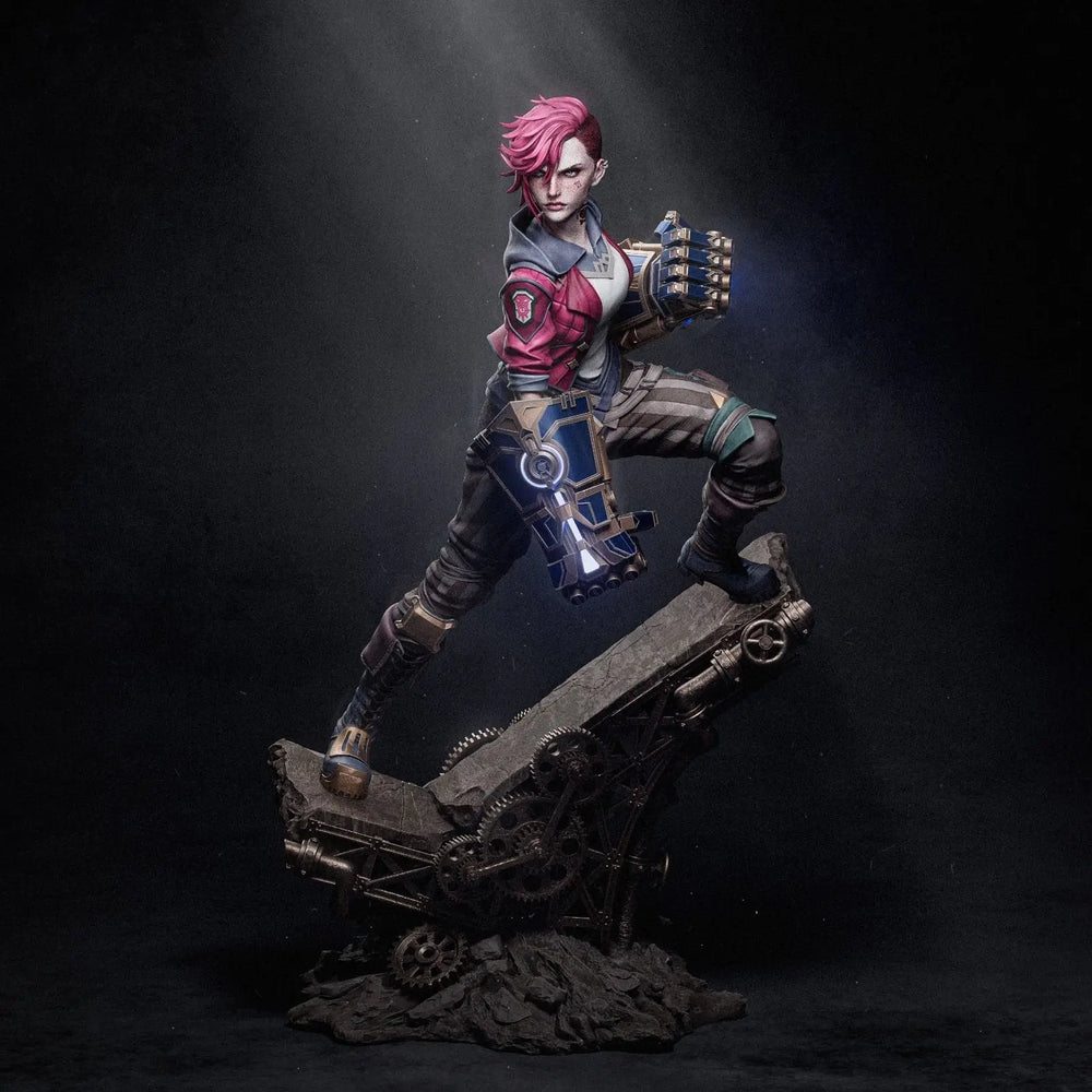 80mm Piltover Sheriff, Resin Model Figure Kit, Anime Theme, Unassembled and Unpainted