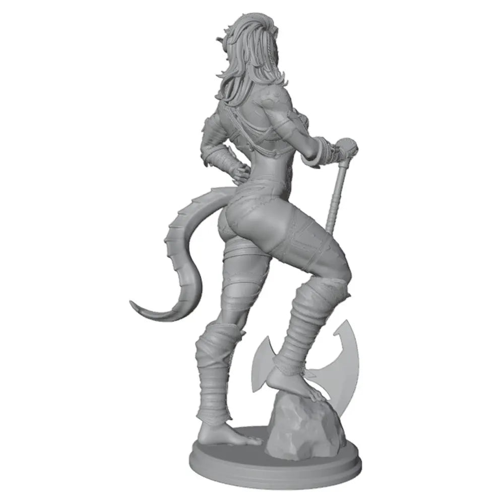 75mm Female Orc Warrior, Resin Model Figure Kit, Fantasy Theme, Unassembled and Unpainted