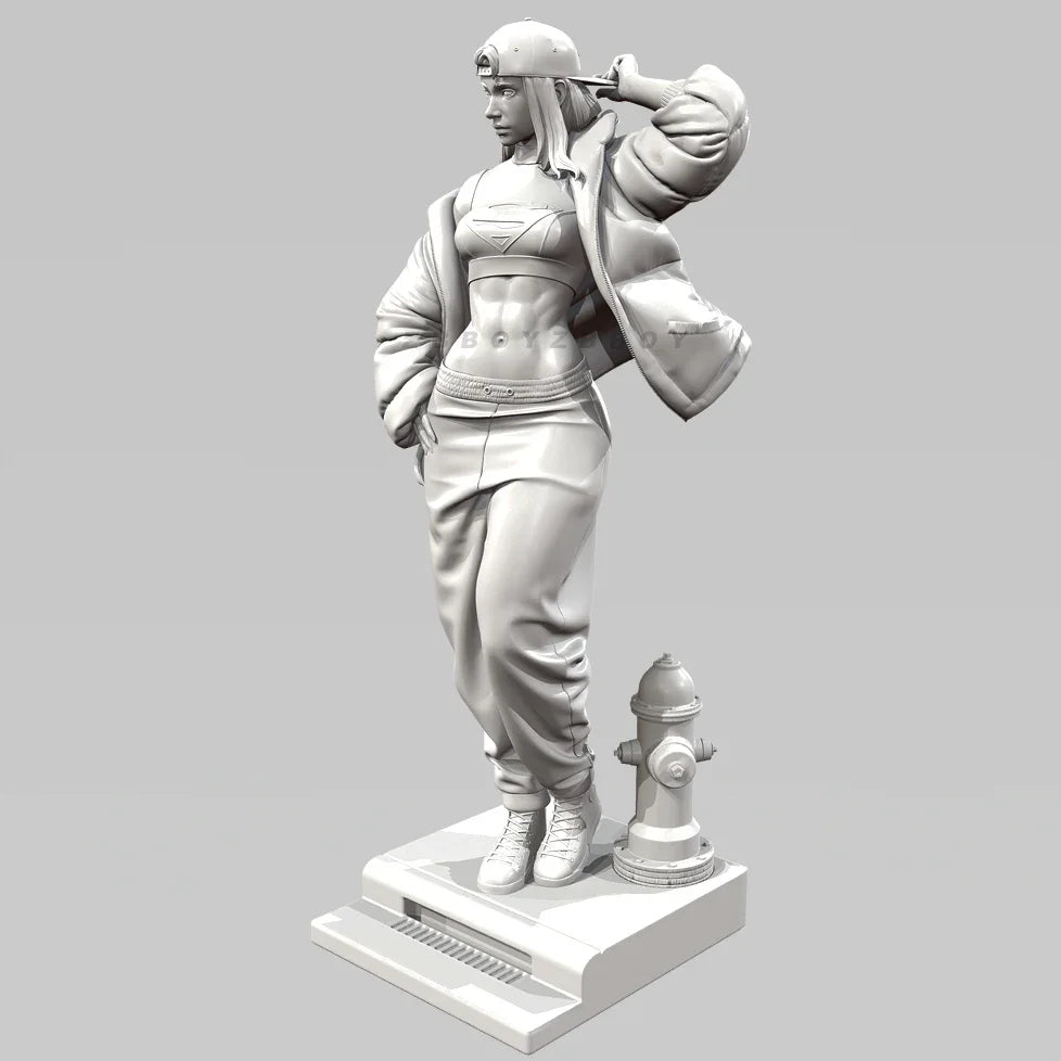 50mm Athletic Female, Resin Model Figure Kit, Unassembled and Unpainted