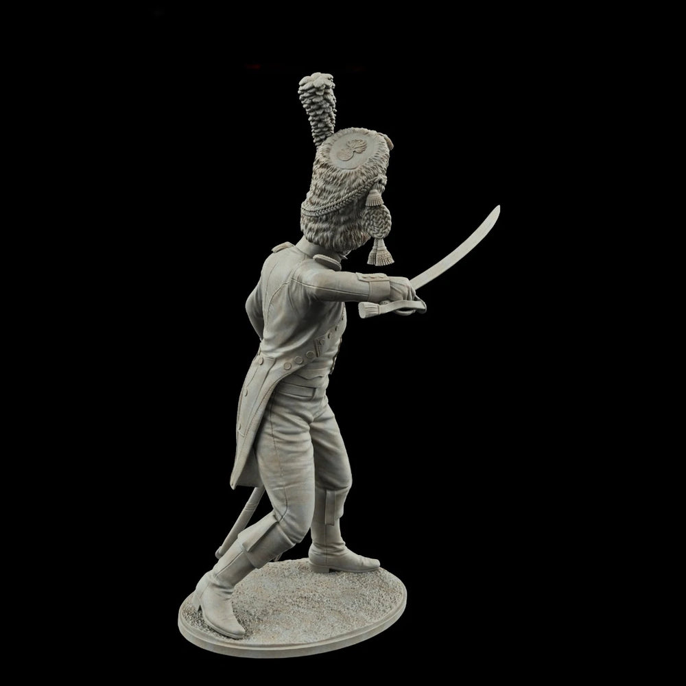 75mm Napoleonic French Line Infantry Officer, Resin Model Figure Kit, Unassembled and Unpainted
