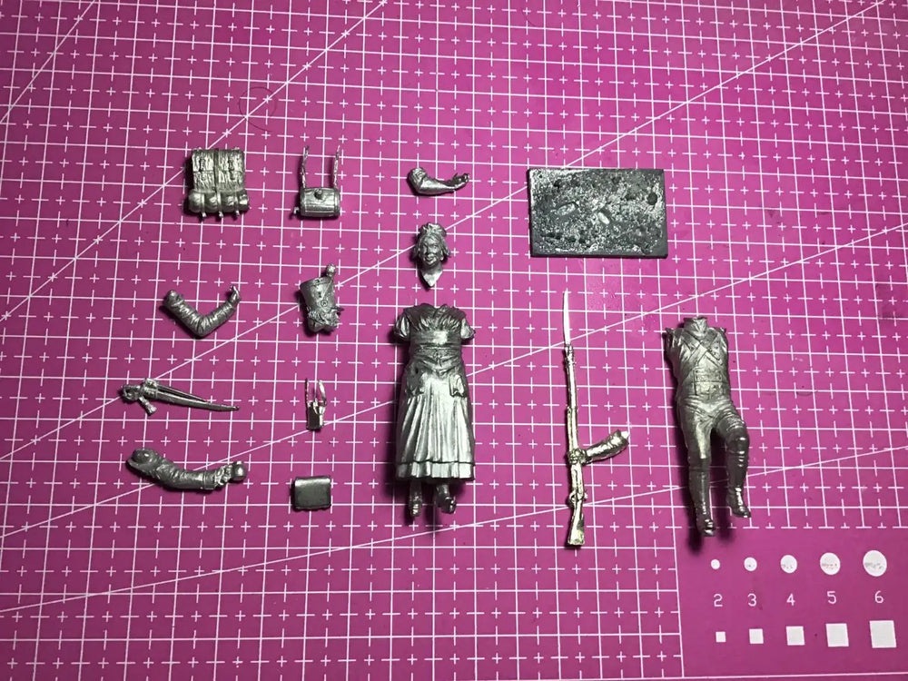 1/32 Female, 3 Figures, Resin Model Figure Kit, Anime Theme, Unassembled and Unpainted