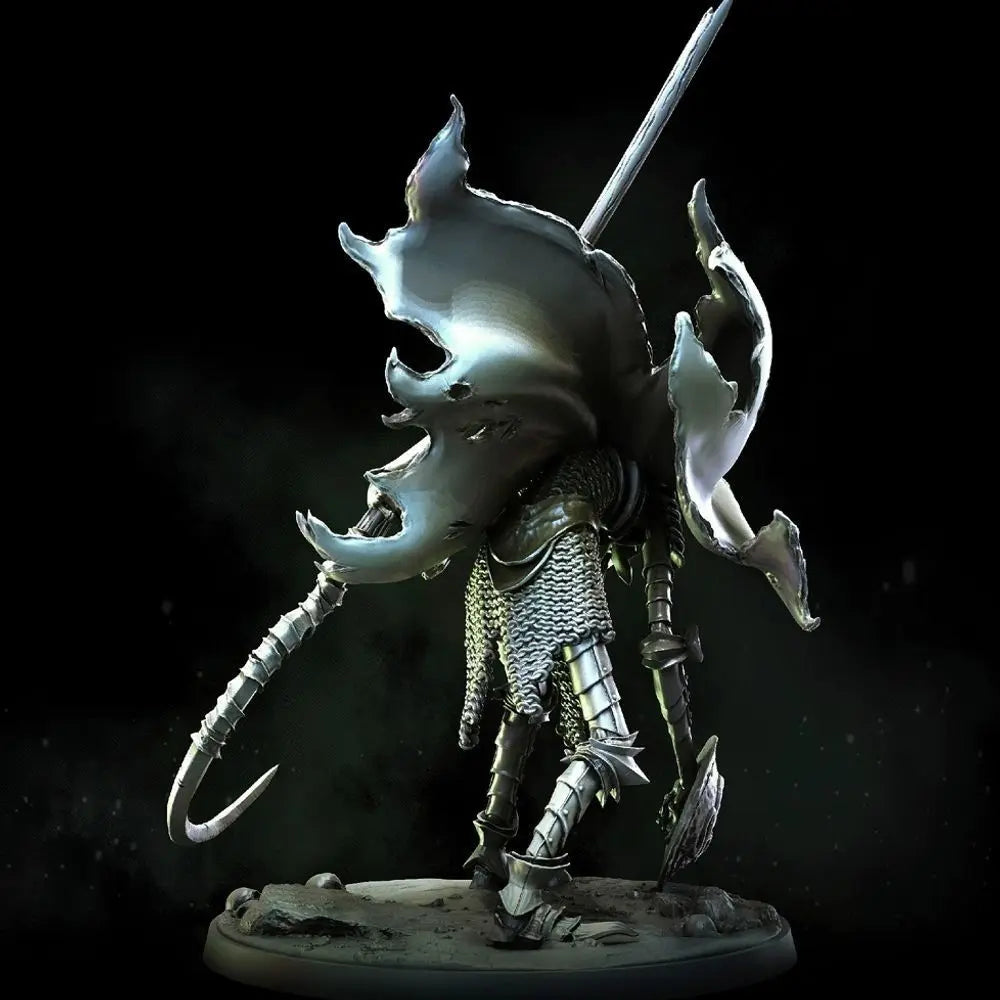 75mm Demonic Dragon, Resin Model Figure Kit, Fantasy Theme, Unassembled and Unpainted