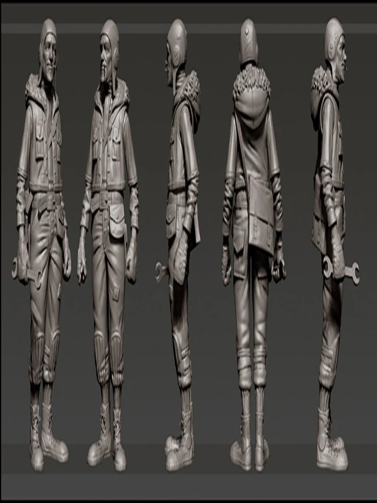 1/35 Modern Military Pilot & Repairman, Resin Model Figure Kit, Military Theme, Unassembled and Unpainted