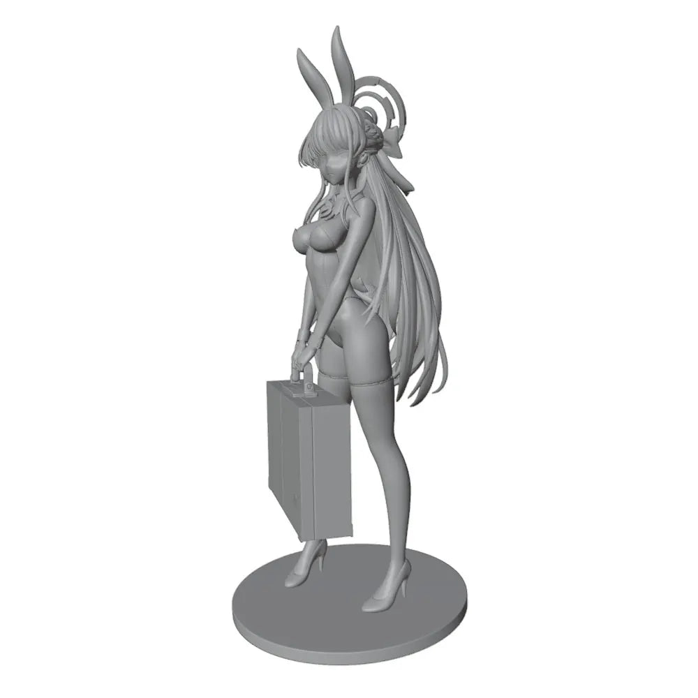 1/24 Girl with Suitcase, Resin Model Figure Kit, Anime Theme, Unassembled and Unpainted