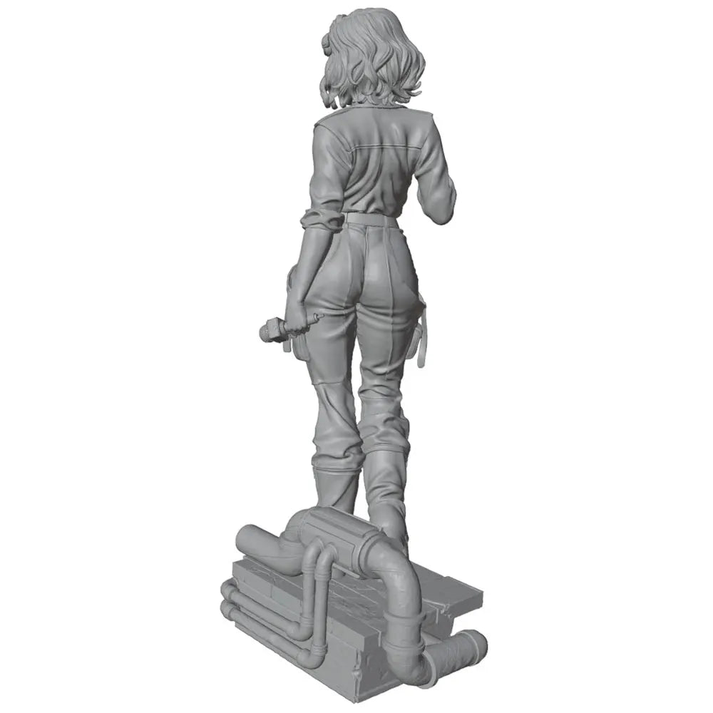 1/24 Female Tactical Operator in Alert Stance, Resin Model Figure Kit, Unassembled and Unpainted