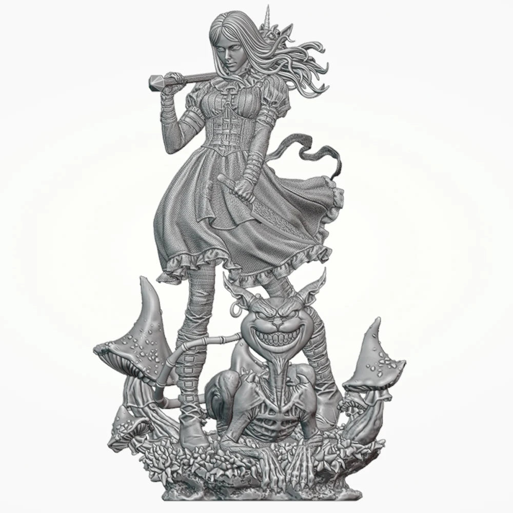 1/24 Gothic Alice, Resin Model Figure Kit, Fantasy Theme, Unassembled and Unpainted