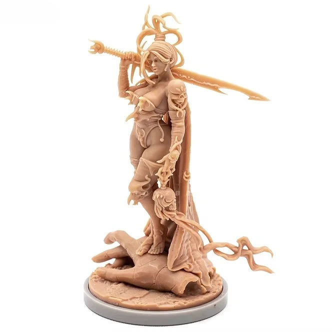38mm Goddess Swordsman, Resin Model Figure Kit, Fantasy Theme, Unassembled and Unpainted