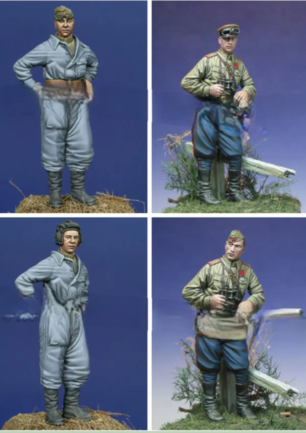 1/35 WWI British Infantry with Rifles, 2 Figures, Resin Model Figure Kit, Unassembled and Unpainted