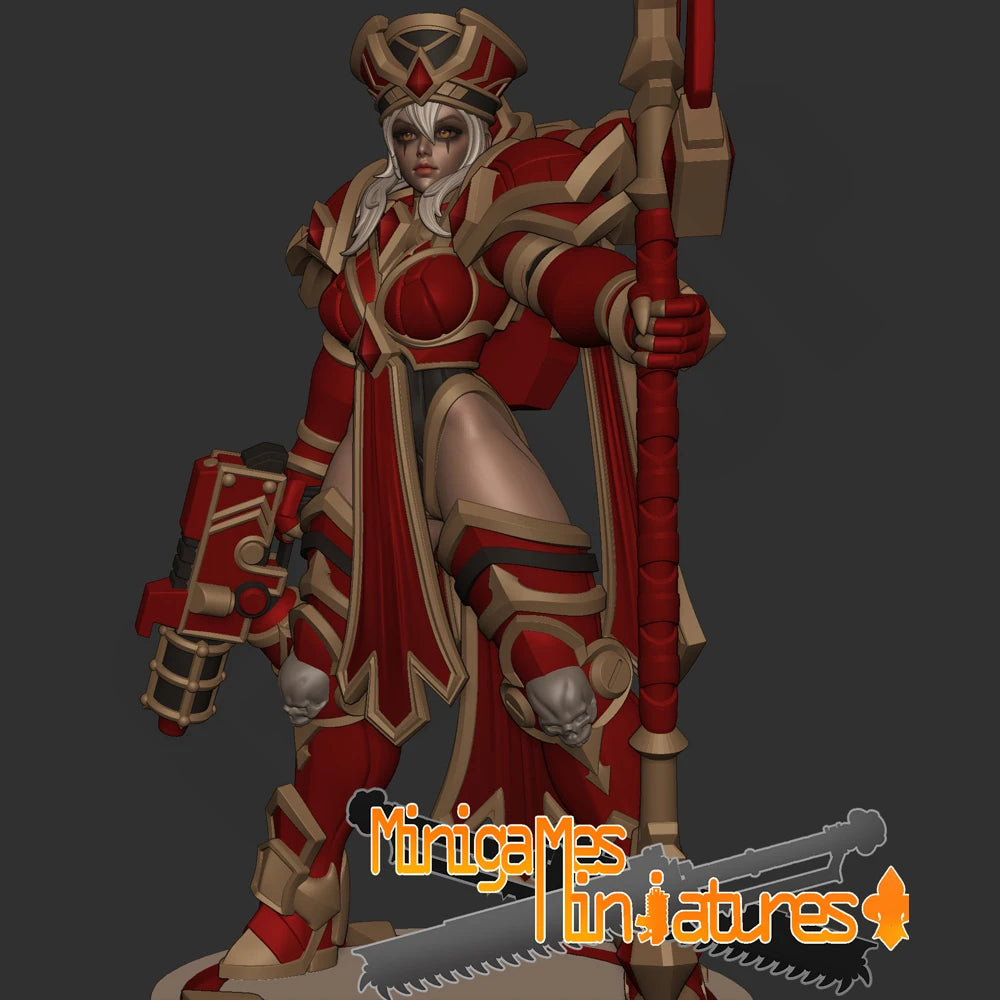 1/24 Sister Whitemane Warrior, Resin Model Figure Kit, Fantasy Theme, Unassembled and Unpainted