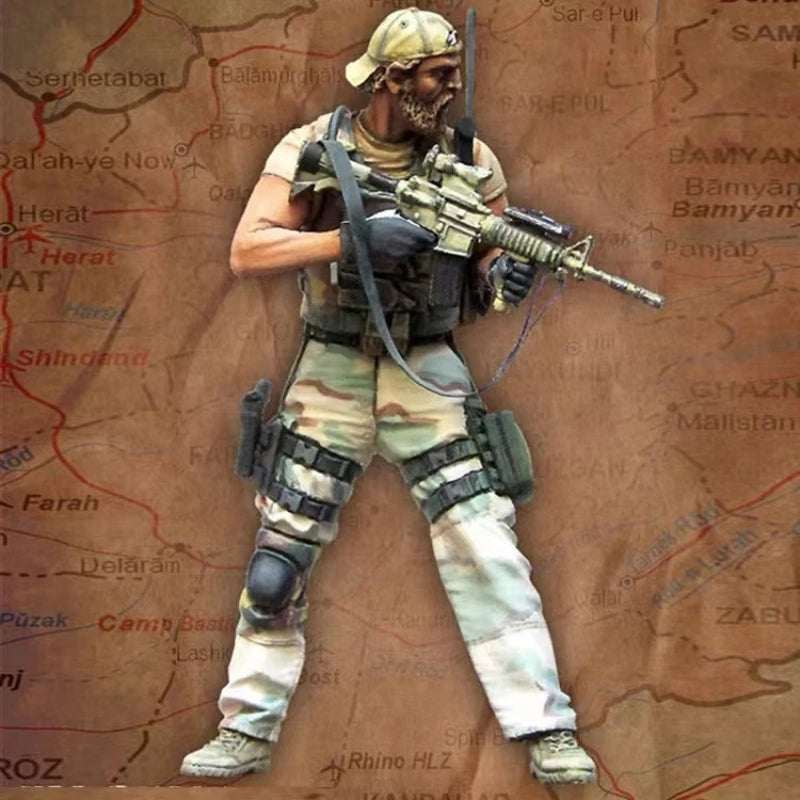 1/35 Modern Afghanistan Soldier, Resin Model Figure Kit, Unassembled and Unpainted