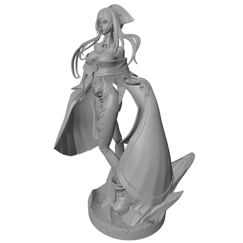 1/24 Demon Sorceress with Bat Wings, Resin Model Figure Kit, Anime Theme, Unassembled and Unpainted