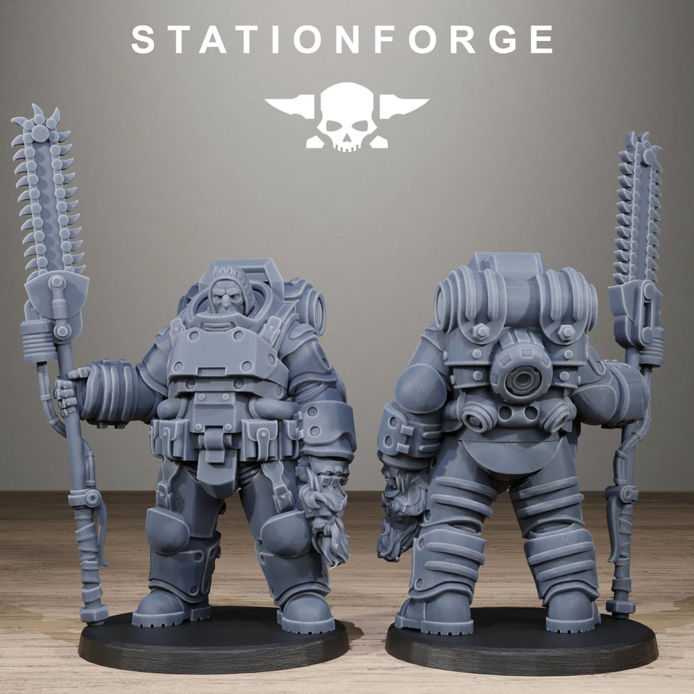 28mm Techno Savages Warriors, 18 Figures, Resin Model Figure Kit, Sci-Fi Theme, Unassembled and Unpainted