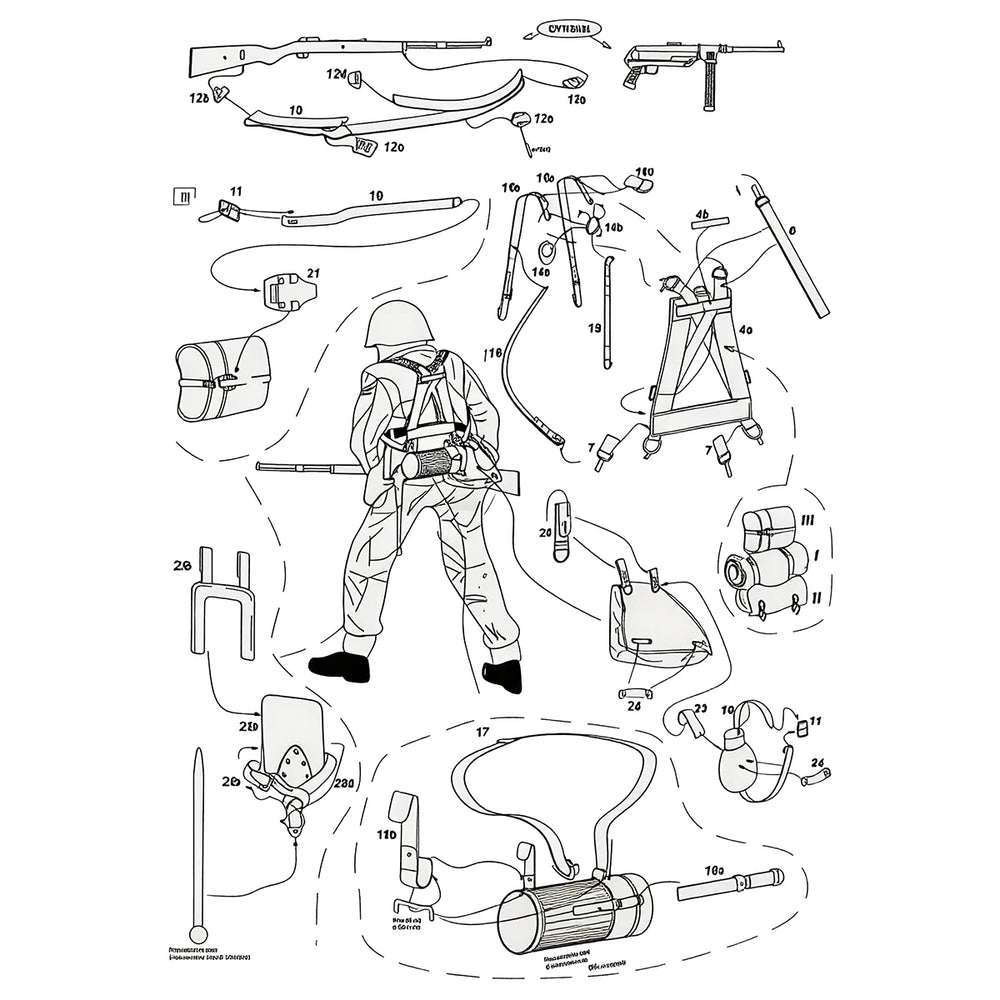 1/35 Cold War Soviet Soldier Equipment, Resin Model Figure Kit, Unassembled and Unpainted