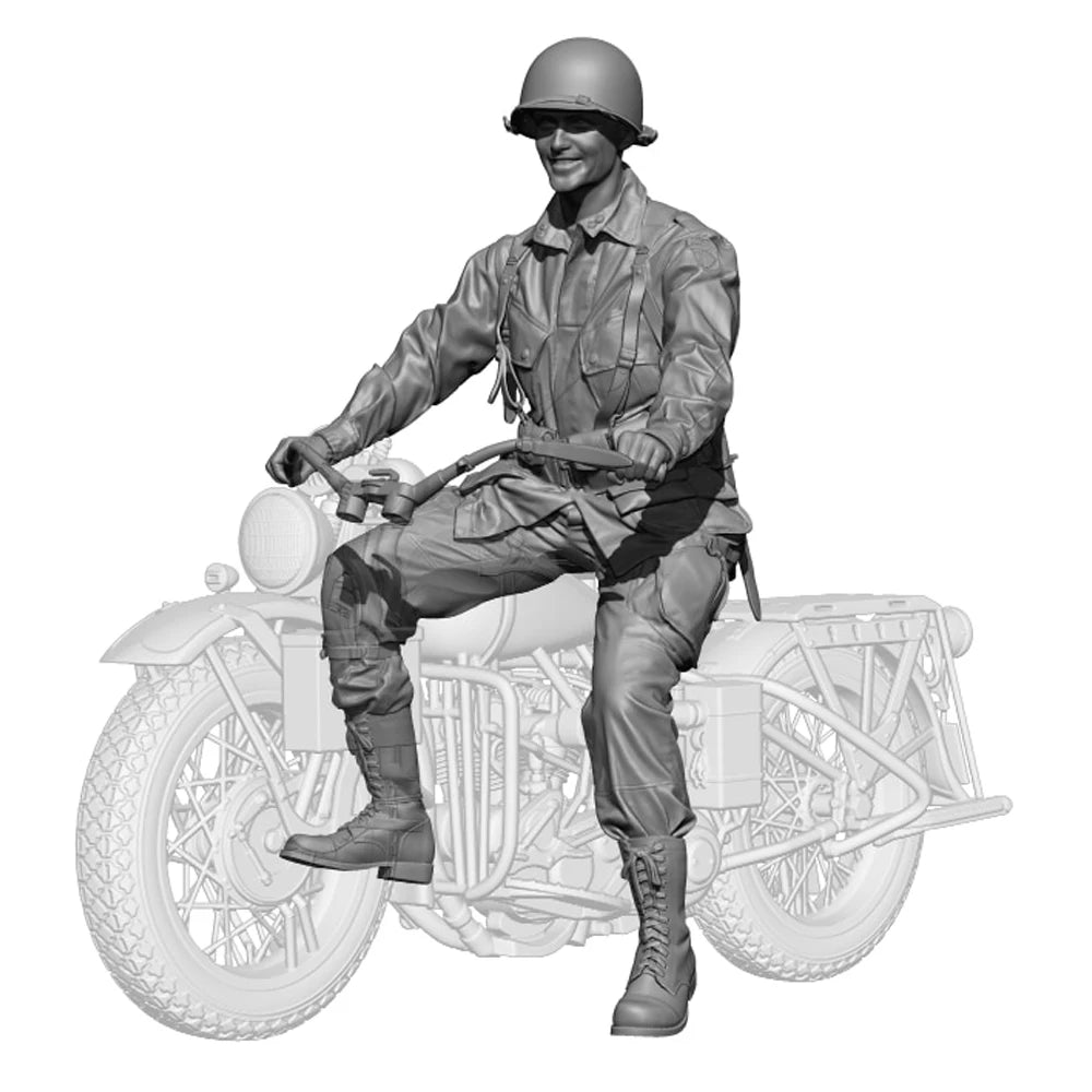 1/35 WWI US Soldiers, 2 Figures, Resin Model Figure Kit, Unassembled and Unpainted
