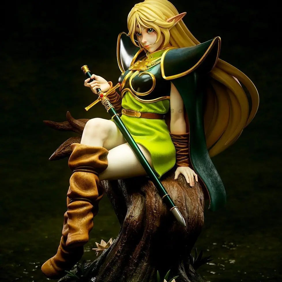 75mm Elf Warrior with Dual Scythes and Wing Armor, Resin Model Figure Kit, Fantasy Theme, Unassembled and Unpainted