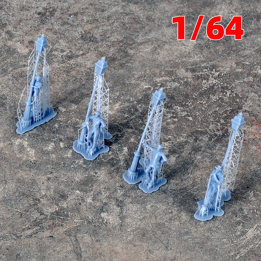 1/35 Modern Urban Conflict Scene, 8 Figures, Resin Model Diorama Kit, Unassembled and Unpainted