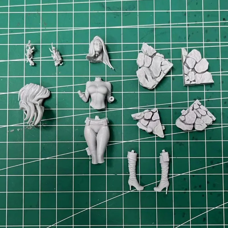 1/24 Shego from Kim Possible, Resin Model Figure Kit, Anime Theme, Unassembled and Unpainted