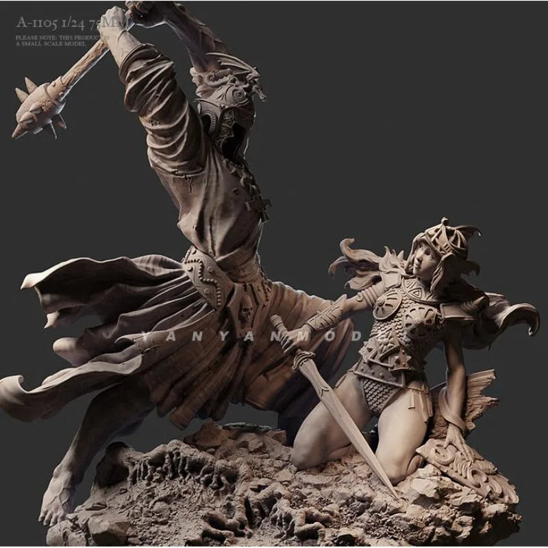 1/24 Soul Emperor, Resin Model Figure Kit, Fantasy Theme, Unassembled and Unpainted