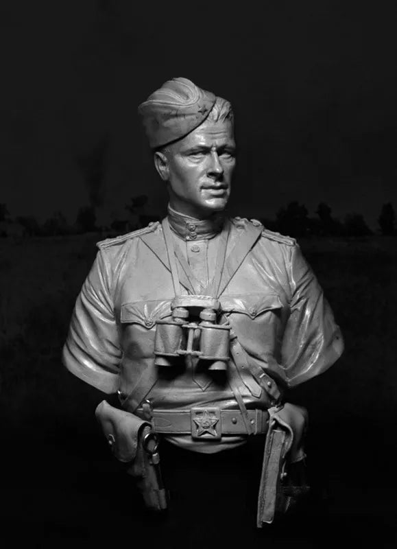 1/10 WWI Military Officer, Resin Model Bust Kit, Unassembled and Unpainted