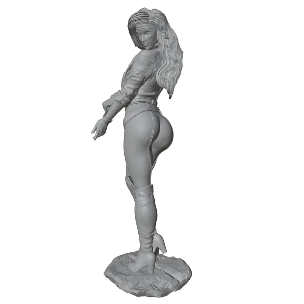 1/24 Pin-up Woman, Resin Model Figure Kit, Unassembled and Unpainted