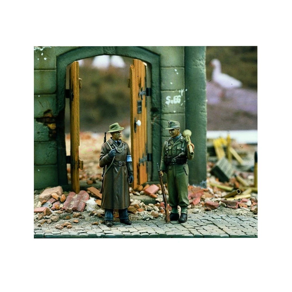 1/35 WWII German Volksgrenadier, Resin Model Figure Kit, Unassembled and Unpainted