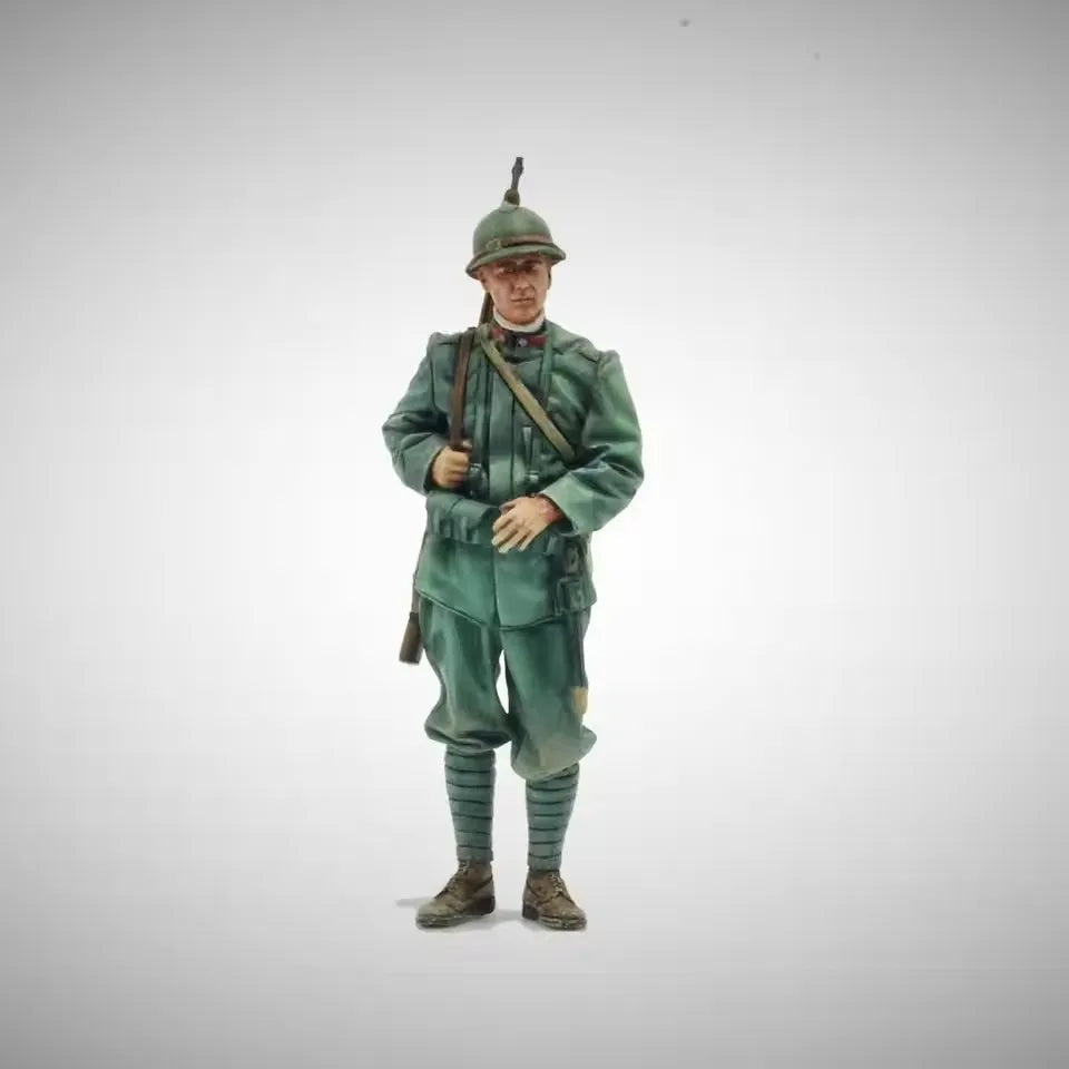1/35 WWII Soldier Squad, 4 Figures, Resin Model Figure Kit, Unassembled and Unpainted