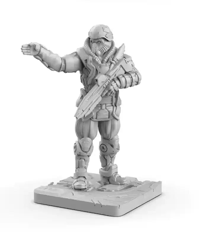 1/35 Mech Warrior, Resin Model Figure Kit, Sci-Fi Theme, Unassembled and Unpainted