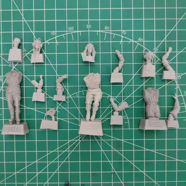 Cold War Roman Legionnaire Warrior, 17 Figures, Resin Model Figure Kit, Unassembled and Unpainted
