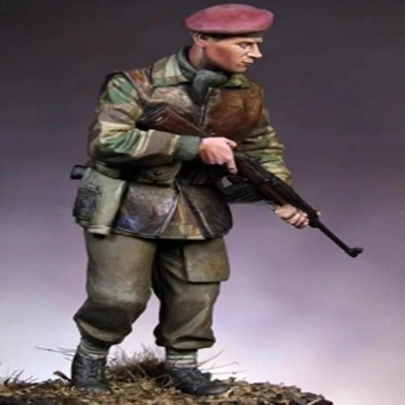 1/16 WWII British Airborne Soldier, Resin Model Figure Kit, Unassembled and Unpainted