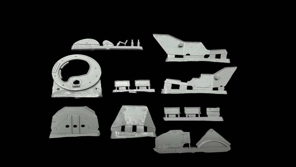 1/35 WWII Tank Turret Retrofit, Resin Model Vehicle Kit, Unassembled and Unpainted
