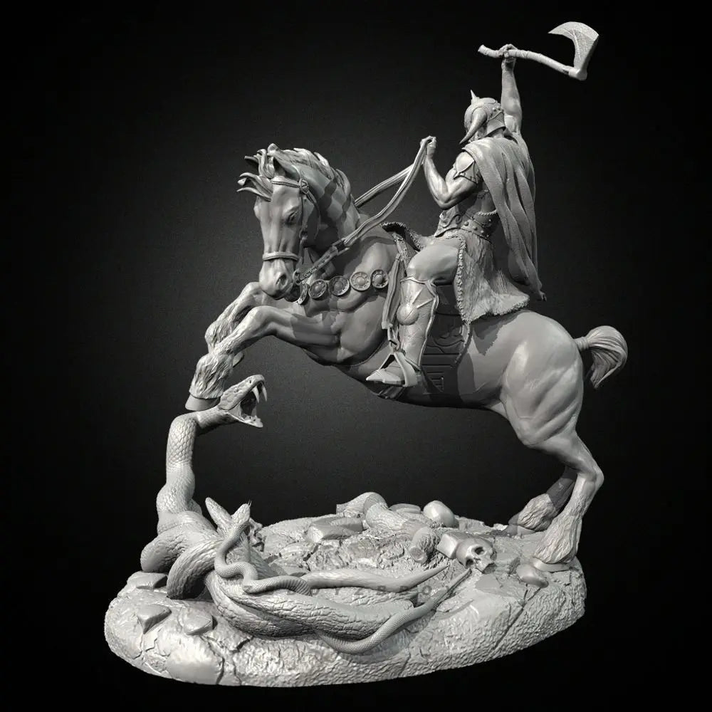 150mm The God of Eliminating Evil, Resin Model Figure Kit, Fantasy Theme, Unassembled and Unpainted