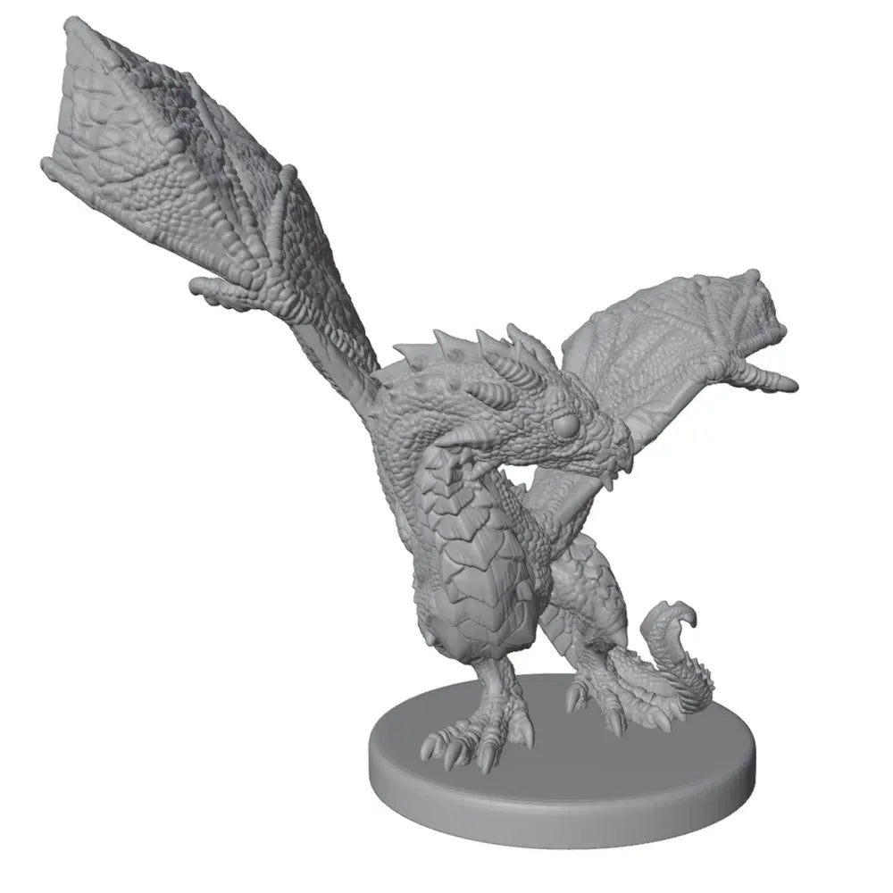 60mm Dragons, 6 Figures, Resin Model Creature Kit, Fantasy Theme, Unassembled and Unpainted
