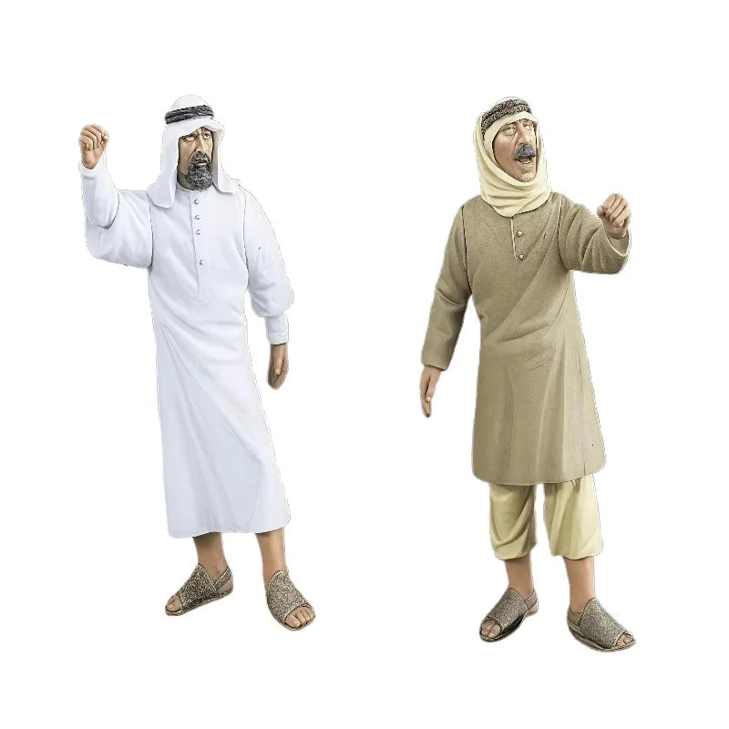 1/35 Modern Middle Eastern Civilians, 2 Figures, Resin Model Figure Kit, Historical Theme, Unassembled and Unpainted