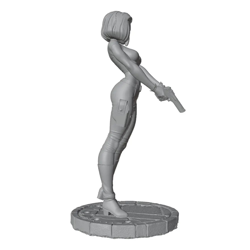 75mm Tactical Operative with Dual Holstered Weapons, Resin Model Figure Kit, Unassembled and Unpainted