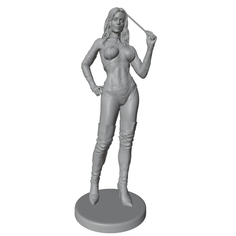 1/24 Blonde Pin-up with Hands on Hips, Resin Model Figure Kit, Unassembled and Unpainted