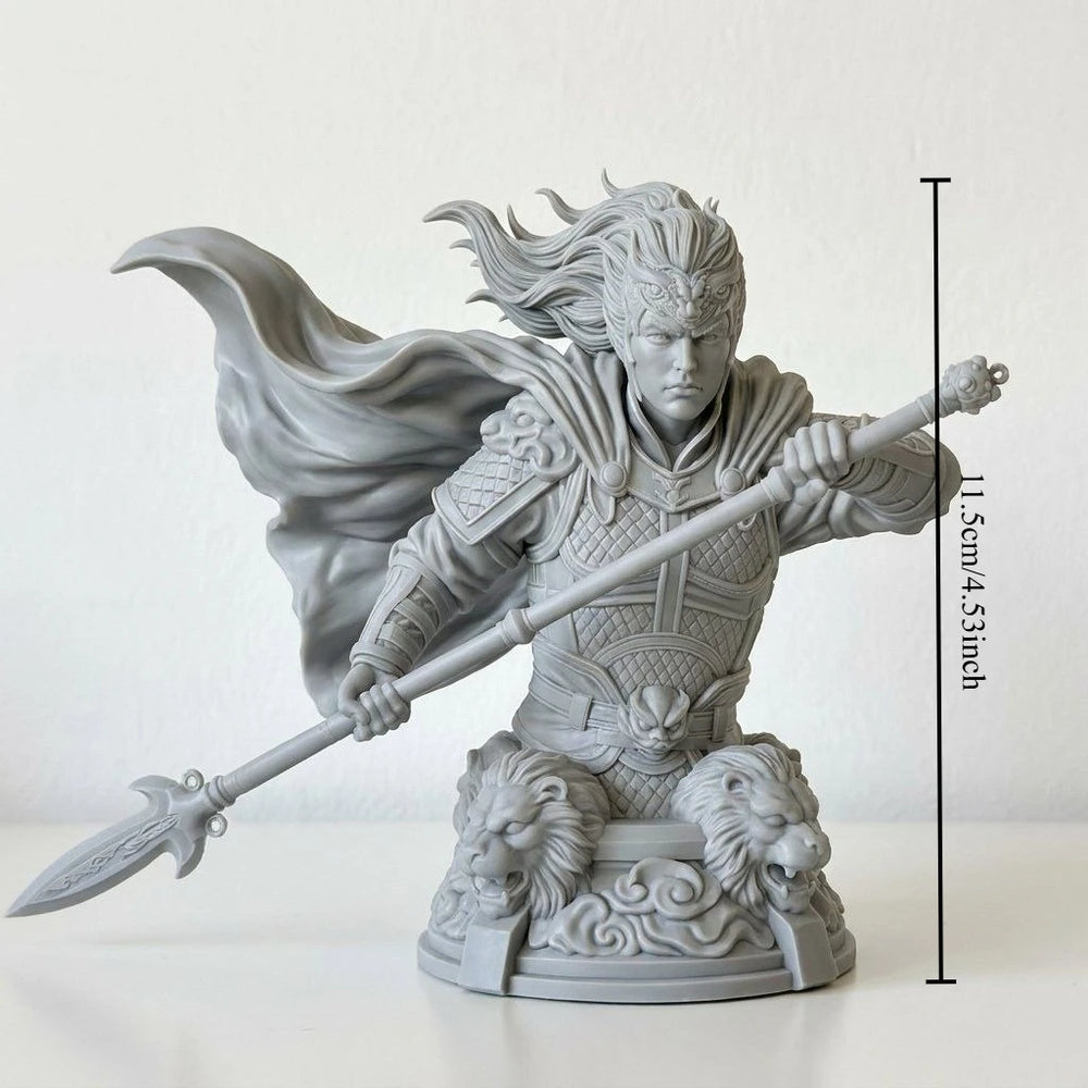 135mm Ancient Chinese Three Kingdoms Warriors, 6 Figures, Resin Model Bust Kit, Unassembled and Unpainted
