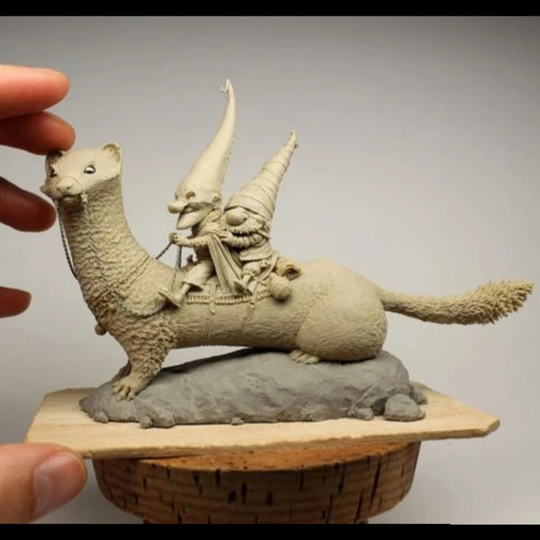 1/32 Armored Rat Beasts, 3 Figures, Resin Model Creature Kit, Fantasy Theme, Unassembled and Unpainted