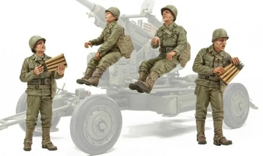 1/35 WWII British Artillery Crew Loading, Resin Model Figure Kit, Unassembled and Unpainted