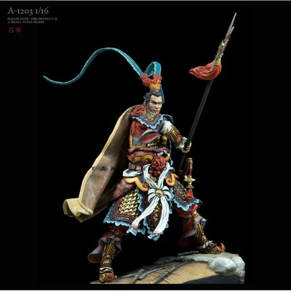 1/16 Ancient Lv Bu Three Kingdoms, Resin Model Figure Kit, Unassembled and Unpainted