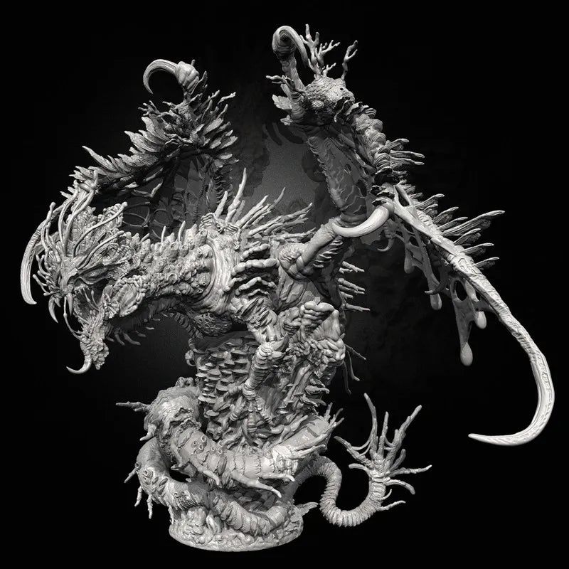 115mm Sleeping Dragon, Resin Model Creature Kit, Fantasy Theme, Unassembled and Unpainted