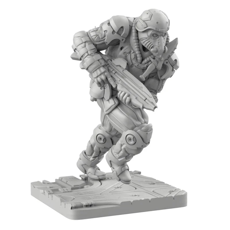 1/35 Mech Warrior, Resin Model Figure Kit, Sci-Fi Theme, Unassembled and Unpainted