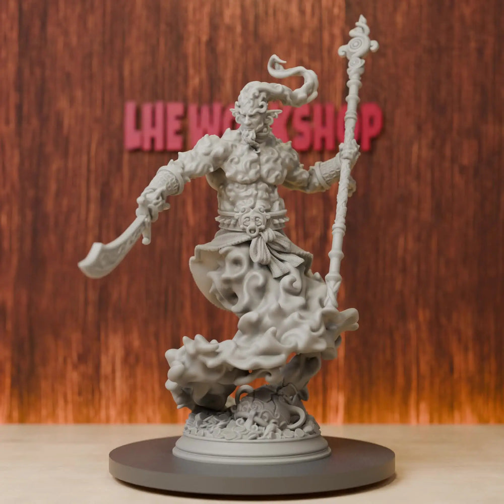 75mm Unleashed Djinni, Resin Model Figure Kit, Fantasy Theme, Unassembled and Unpainted